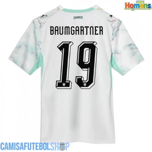 Camisa de time de futebol Áustria Christoph Baumgartner #19 Replicas 2º Equipamento Mundo 2026 Manga Curta